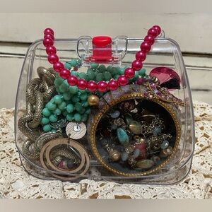 Mystery Jewelry Purse (clear plastic purse)
